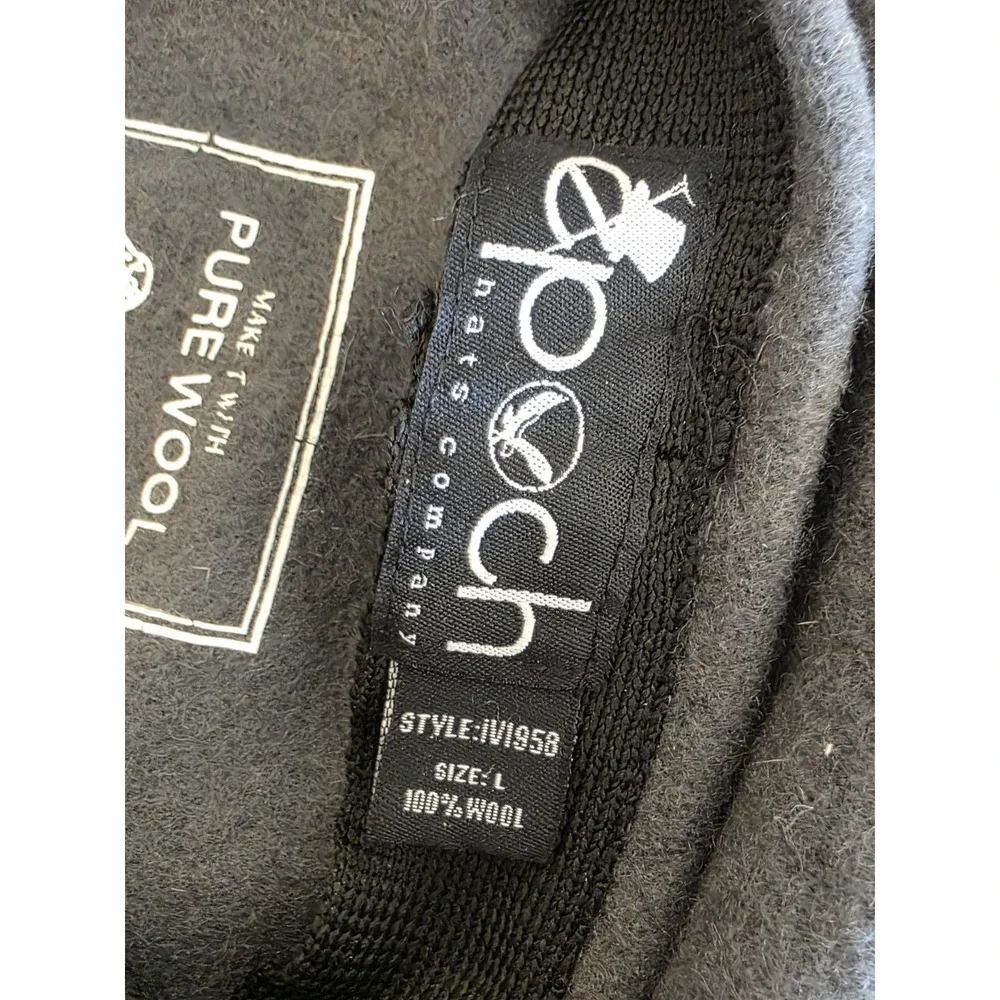 Epoch‎ Hats Company Newsboy Golf Hat  100% Wool Cap Mens Size Large Gray